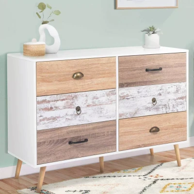 Afbeelding van Commode 6 tiroirs BAHIA 115 cm scandinave