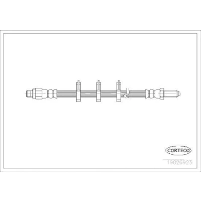 Afbeelding van CORTECO 19026923 Remslang Vooras 440mm