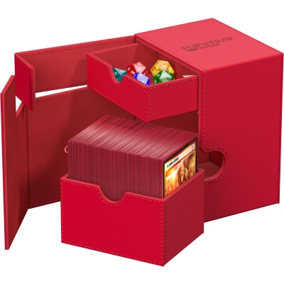 Afbeelding van Ultimate Guard Flip&#039;n&#039;Tray 133+ Xenoskin Red Card Boxes