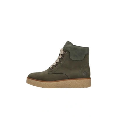 Afbeelding van RIEKER art. Y0033 54 enkel veter/rits GROEN maat 42