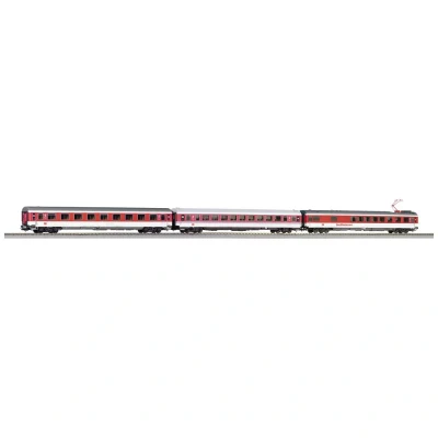 Afbeelding van Piko H0 58248 3 delig Personenrijtuig IC 602 Gorch Fock van de DB AG 1.kl., 2.kl., boordrestaurant