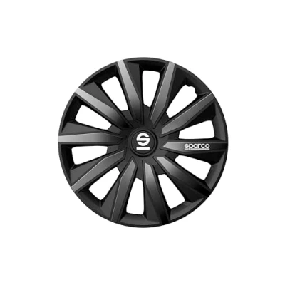 Afbeelding van Hubkap Sparco Milano Zwart/Gris 16&quot; 4 Stuks