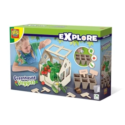 Afbeelding van Ses Creative Explore Houten Broeikas Met Groenten