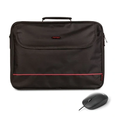 Image de ngs sacoche ordinateur portable monray bureau kit 16max avec souris usb (noir) noir