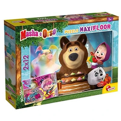 Afbeelding van Masha en de beer puzzel 2 x 12 stukjes