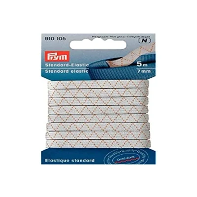 Afbeelding van Prym Standaard Elastiek 7 mm Wit 5 meter