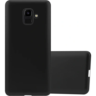 Afbeelding van Cadorabo Hoesje geschikt voor Samsung Galaxy J6 2018 in METALLIC ZWART Beschermhoes gemaakt van flexibel TPU silicone Case Cover