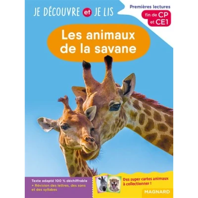 Image de je découvre et lis CP CE1 Les animaux de la savane