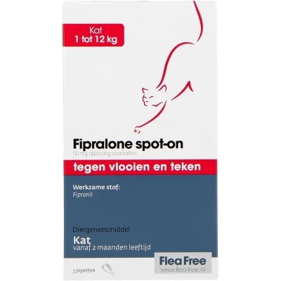 Afbeelding van Exil Flea Free Fipralone Spot On Kat 3 PIPET