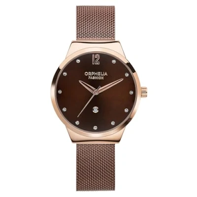 Afbeelding van Orphelia Optima Horloge, Dames, Maat: One Size, Brown