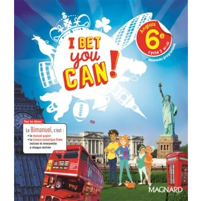Image de I Bet You Can! Anglais 6e (2017) Manuel élève