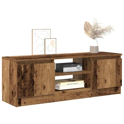 Afbeelding van vidaXL Tv meubel 102x30x36 cm bewerkt hout oud houtkleurig