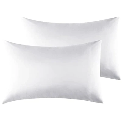 Afbeelding van Kussenslopen van microvezel, lichtgrijs, 40 x 70 cm, 2 stuks, kussensloop met envelopsluiting