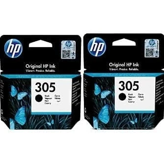 Afbeelding van HP 305 inktpatronen, zwart, 2 stuks (6ZD18AE)