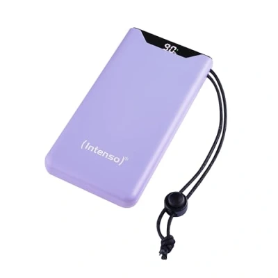 Afbeelding van Intenso F10000 Powerbank 10000 mAh Quick Charge, Power Delivery LiPo USB A, C Paars Statusweergave