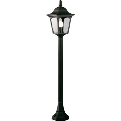 Afbeelding van Elstead Lighting, Tuinverlichting, Chapel vloerlamp voor buiten E27 94cm zwart IP44, Made in UK (940 lm, E27, IP44)