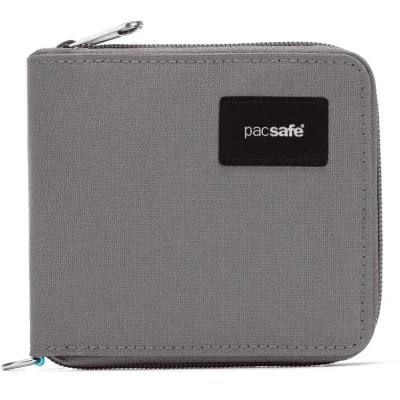 Afbeelding van PacSafe RFIDsafe Zip Around Portemonnee Stone Grijs Moneybelts &amp; Documententasjes
