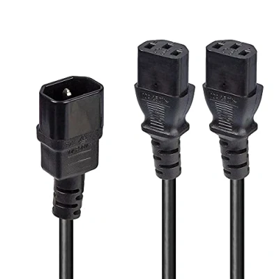 Image de Lindy Répartiteur d&#039;alimentation IEC 60320 C14 pour C13 2 m moulé noir
