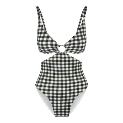 Afbeelding van Lingadore Badpak, Dames, Maat: 36, Square print