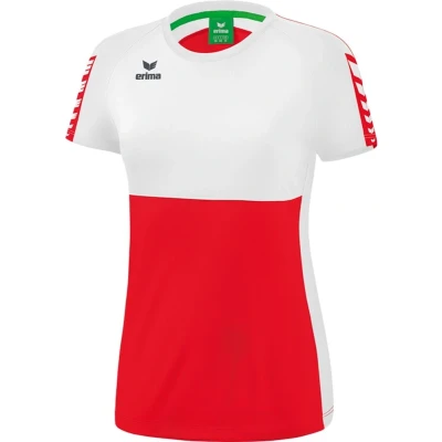 Afbeelding van Six Wings T shirt dames rood/wit / 44