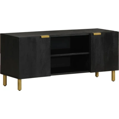 Afbeelding van vidaXL tv meubel 105x33x46 cm bewerkt hout zwart