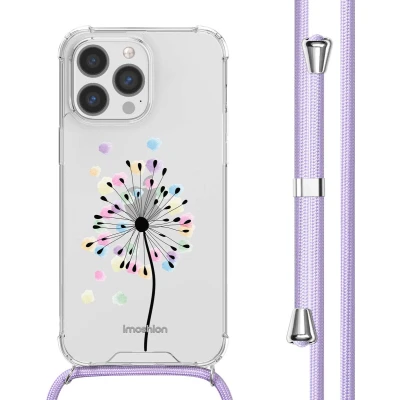Afbeelding van iMoshion Hoesje Geschikt voor iPhone 13 Pro met Koord Design Meerkleurig / Sandstone Dandelion
