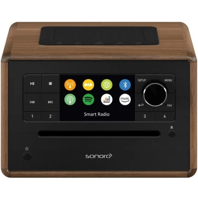 Afbeelding van Sonoro Elite X SO 911 Internet Radio met CD Speler Antraciet/Walnoot