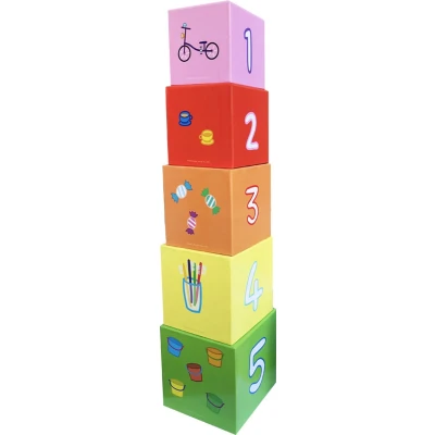 Afbeelding van Peppa Pig Stapelblokjes met beeldjes Speelgoed Stapeltoren Stapelblokken