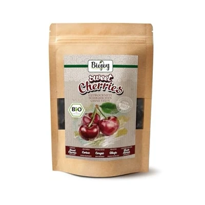 Afbeelding van Biojoy gedroogde kersen 100% zonder pitten, suiker, additieven, SO2 (250 g)
