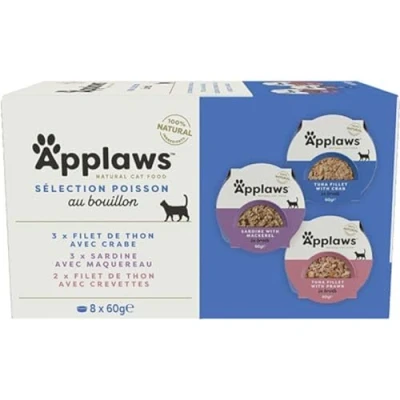 Afbeelding van Applaws Cat Multipack Fish Selection Pots 8 x 60 g