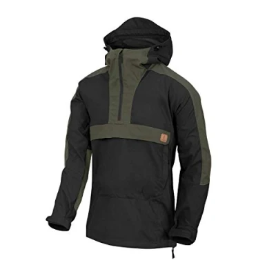 Afbeelding van Helikon Tex WOODSMAN Anorak jas, zwart, zwart/groen Taiga