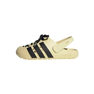 Afbeelding van adidas Adilette Clog teenslippers, uniseks, Hete vanillekern zwart goud metallic