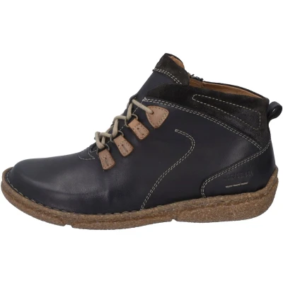 Afbeelding van Josef Seibel Neele Veterboots, Dames, Maat: 36, Schwarz/kombi Leer