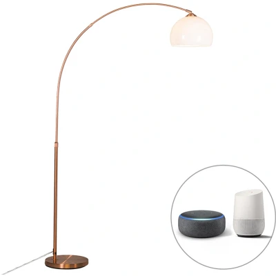 Afbeelding van QAZQA Smart booglamp koper incl. A60 Wifi Arc Basic