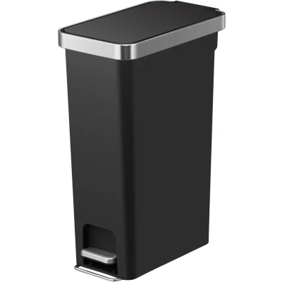 Afbeelding van Afvalbak EKO Hana Slim pedaalemmer 40 liter zwart
