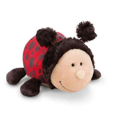 Afbeelding van Dotti Lotti knuffeldier lieveheersbeestje 18 cm rood zacht pluche, schattig om te knuffelen en spelen, voor kinderen volwassenen, een geweldig cadeau idee 61630
