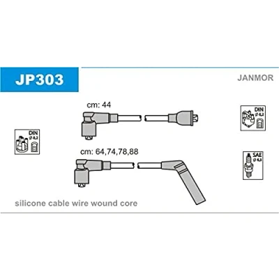 Afbeelding van JANMOR JP303 Bougiekabelset
