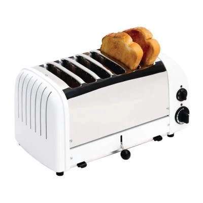 Afbeelding van Dualit Vario broodrooster 6 sleuven wit 60146