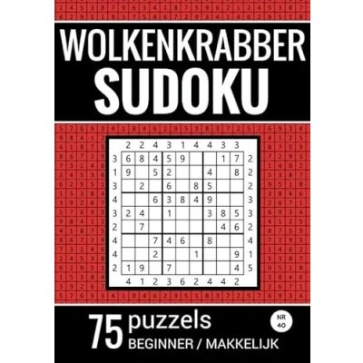 Afbeelding van Wolkenkrabber Sudoku Nr. 40 75 Puzzels Beginner / Makkelijk
