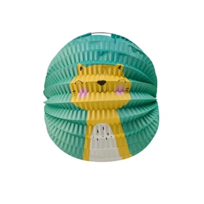 Afbeelding van Bol lampion Kat 22cm per stuk