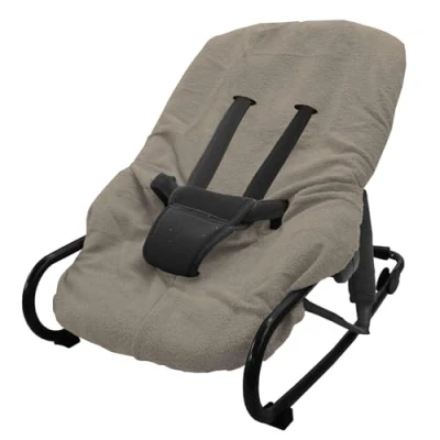 Image de Looping Housse de Transat Bébé Tissu Eponge Lavable Gris