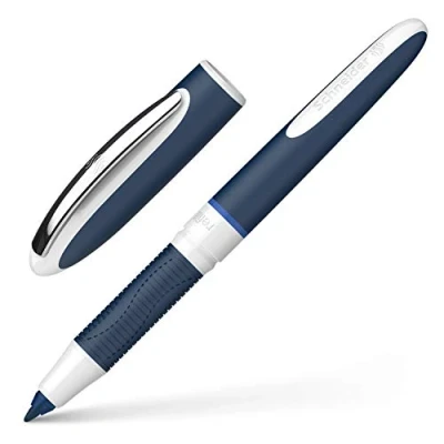 Image de Schneider One Change Stylo Roller (Rechargeable, avec 3 Cartouches) Bleu