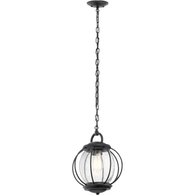 Afbeelding van Landelijke Hanglamp Steady Lighting Metaal Landelijk E27 L: 27.9cm Voor Buiten Woonkamer Eetkamer Zwart
