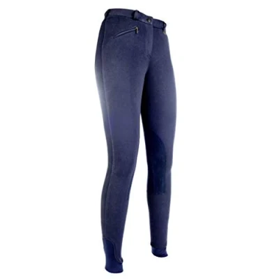 Afbeelding van HKM Rijbroek Penny Easy Met Softline Knievlak Donkerblauw 164