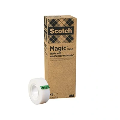 Image de 3M Scotch Magic ruban adhésif 900, 19 mm x 33 m, paquet de 9