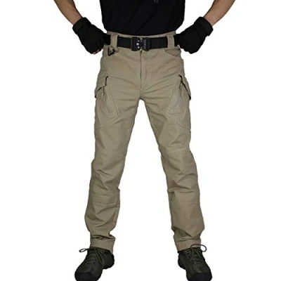 Afbeelding van zuoxiangru Pantalon tactique de combat militaire pour homme travail en extérieur décontracté coton（Kaki, 3XL）