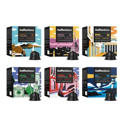 Image de FRHOME 96 Capsules de café Compatibles Nescafé Dolce Gusto Kit dégustation du Il caffè italiano