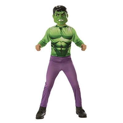 Afbeelding van Rubies Klassiek Hulk kostuum voor jongens en meisjes, bedrukt masker, officieel Marvel Kerstmis, carnaval, verjaardag, feest