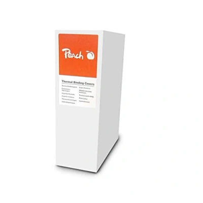 Image de Peach Thermo relieuse Couverture, Blanc, pour 60 Feuilles (A4, 80gsm), 100 pièces PBT406 05