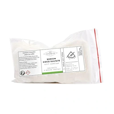 Afbeelding van Sodium kokossulfaat cosmetische werkzame stof plantaardige oppervlakteactieve voor alle haartypes MY COSMETIK 100 g
